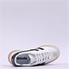 Gola Viper Leather Gumsole Retro Trainer - White Black